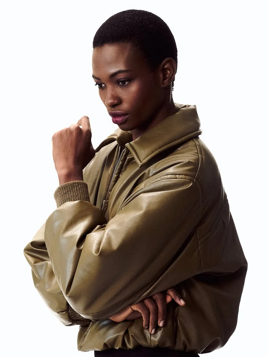 Solferino Perfumes for LE MILE Magazine SS26 photo Timothy Joseph Boué Nze wears jacket by ACNE STUDIOS