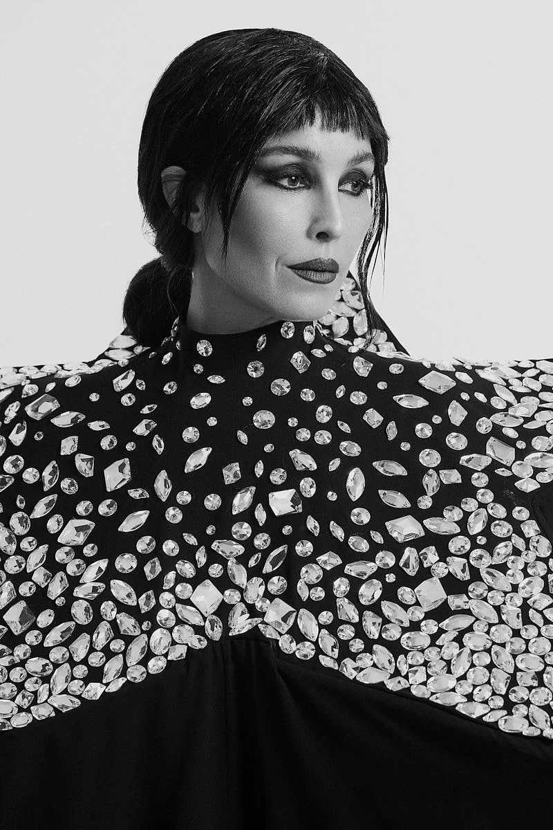 Noomi Rapace Cover Story for LE MILE Magazine Interview with Alban E. Smajli Noomi wears a dress by COMME DES GARÇONS and shoes by COMME DES GARÇONS X MEXICANA