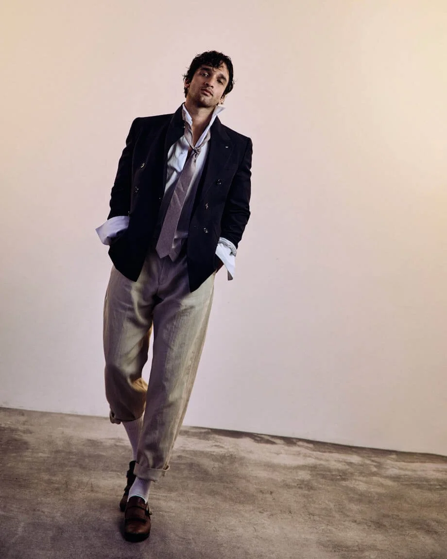NOAH SAPON Interview SS26 Fashion Editorial for LE MILE Magazine Noah wears a total look by VALENTINO