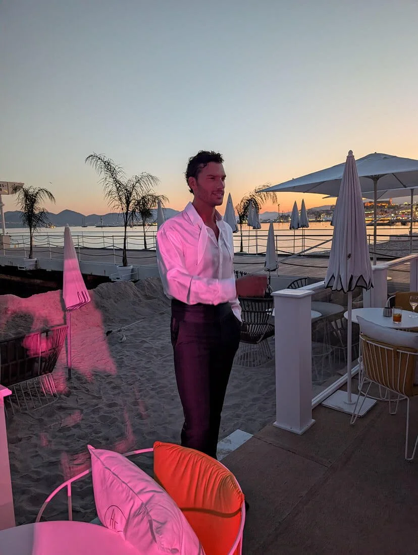 The Personal Edit of Aurelien Muller at Cannes 2026 for Le Mile Magazine. Then come those special Côte d'Azur nights. This evening celebrating HFC parfums was unforgettable.