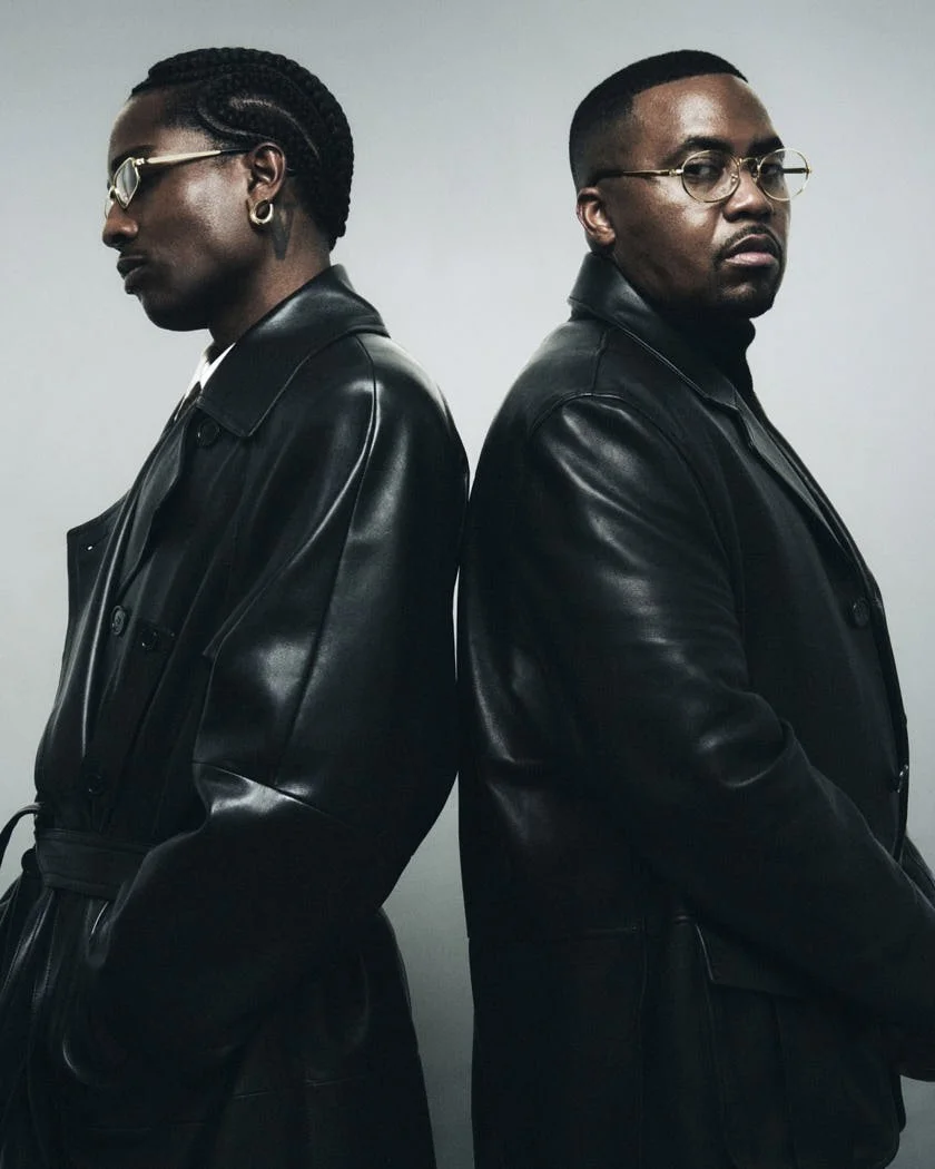 A$AP Rocky Ray Ban metal eyewear collection LE MILE Magazine optic glasses A$AP Rocky and Nas