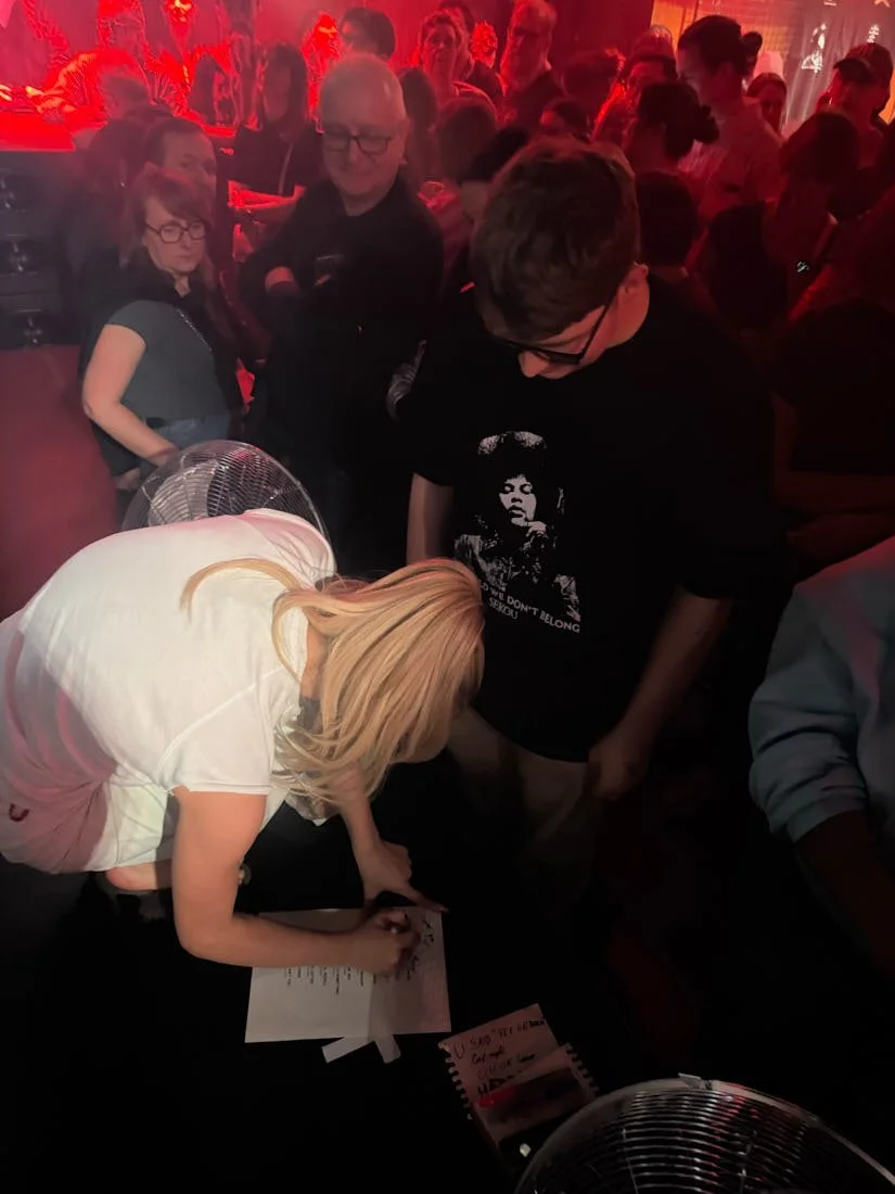 Personal Edit by Mulaa by Klaas Hammer LE MILE Magazine Signing my setlists for a newfound fan!