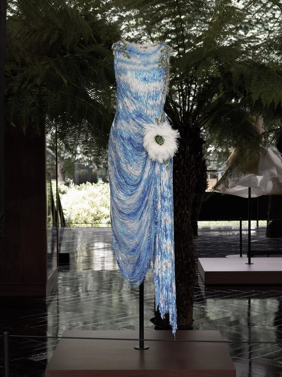 DIOR Haute Couture Exhibition with artist LYNDA BENGLIS GRAMMAR OF FORMS in Paris for LE MILE Magazine