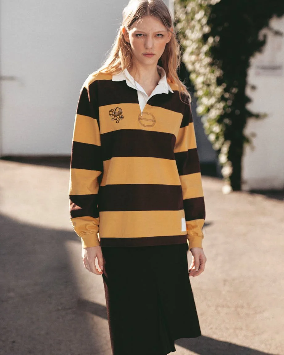 White Milano 2026 LE MILE Magazine photo Matteo D’Agostino polo shirt WOC skirt MISENITHE