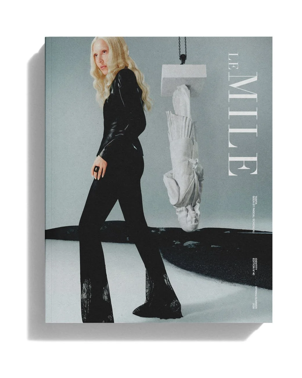 Tamta for LE MILE Magazine photo by Pascal Schonlau Issue 40 SS26 Tamta wears a total look by MILÓ MARIA