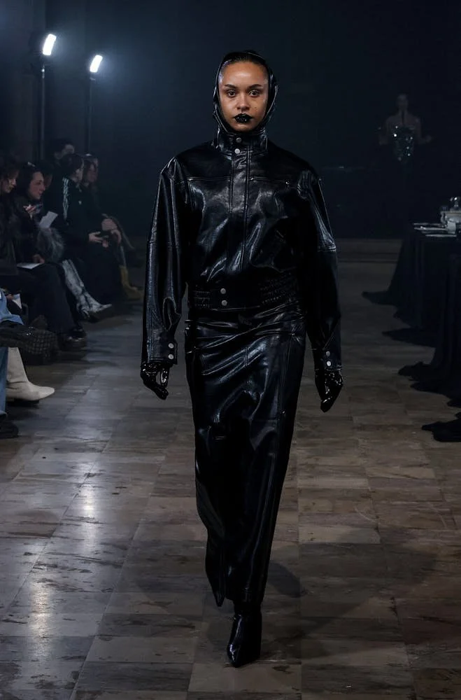 Algieri Paris Fashion Week FW26 LE MILE Magazine lemilestudios runway look dress with keys