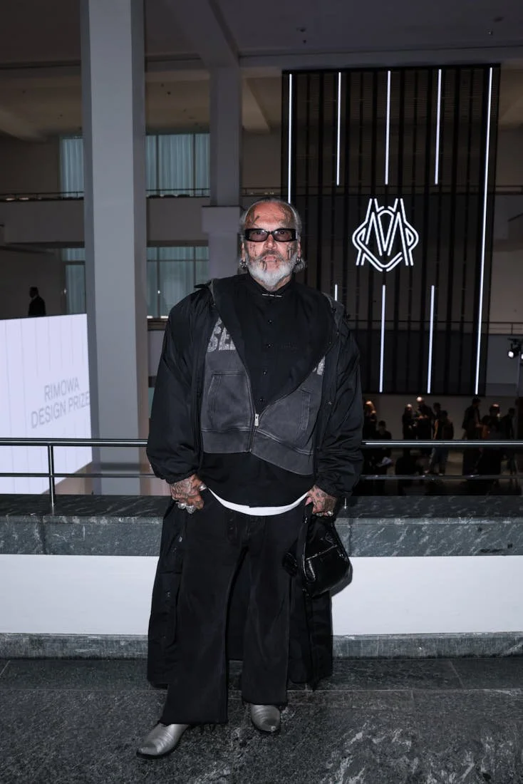 Sven Marquardt at the RIMOWA Design Prize 2026 ceremony in Berlin for LE MILE Magazine