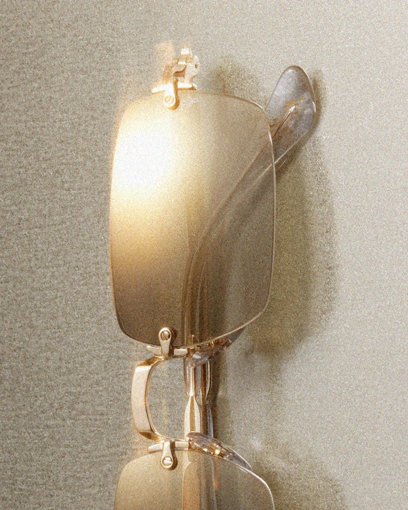 A$AP Rocky Ray Ban metal eyewear collection LE MILE Magazine optic glasses gold