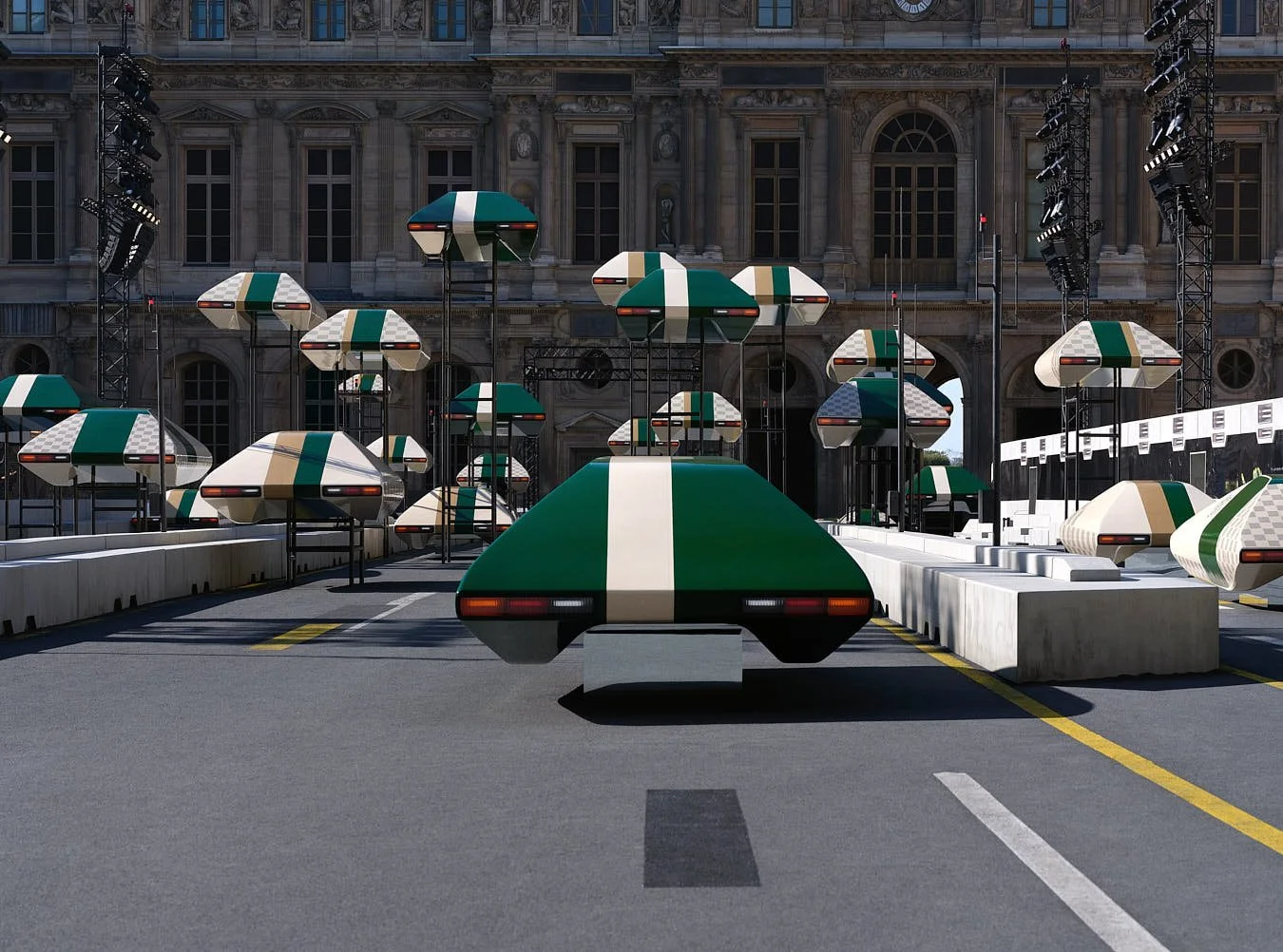 Louis Vuitton Womens Spring Summer 2027 Show ERGONOMIE Collection by Nicolas Ghesquière for LE MILE Magazine Scenography