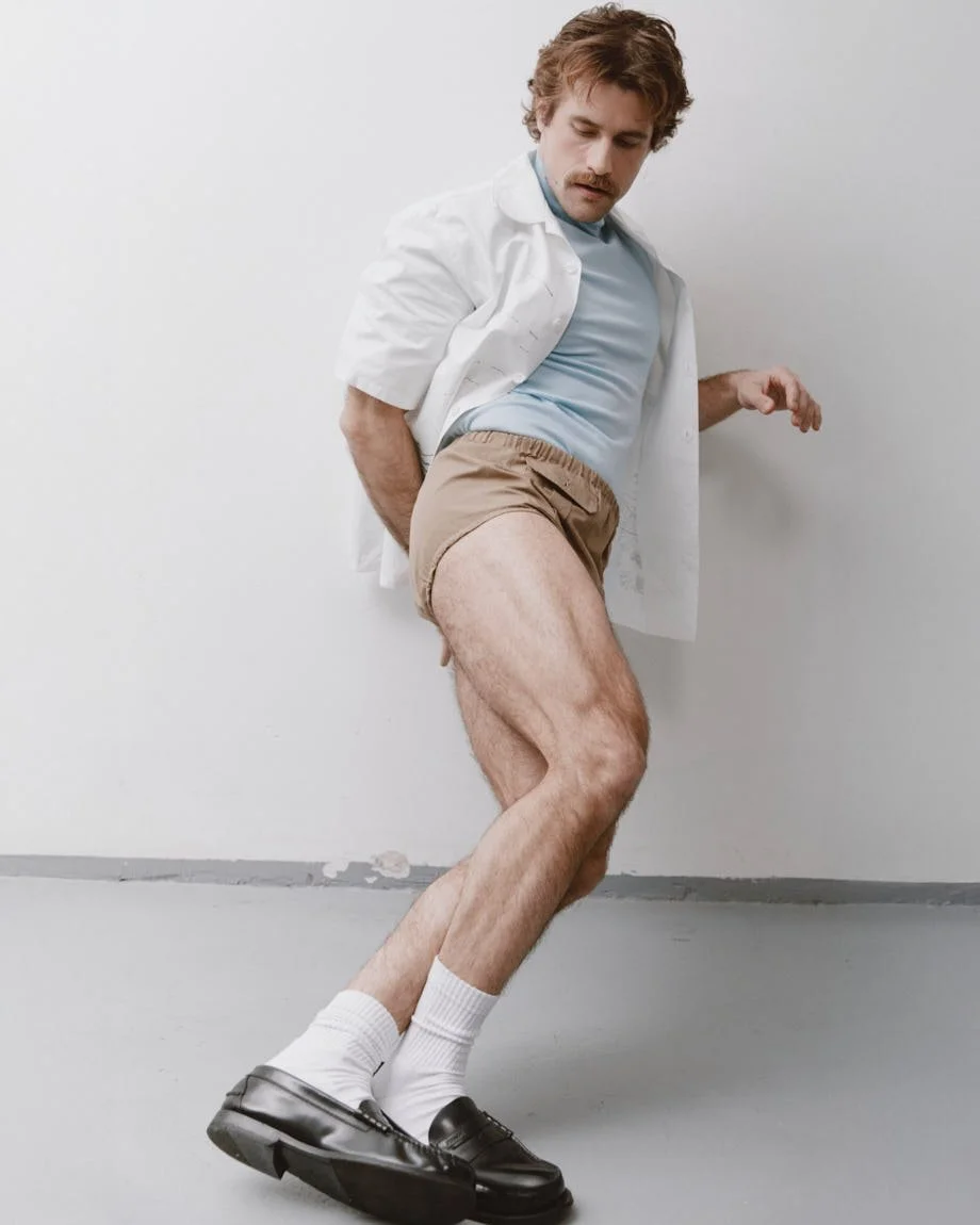 IVAN UGRIN for LE MILE Magazine photo by Andrea Cenetiempo SS26 Ivan wears a total look by PRADA