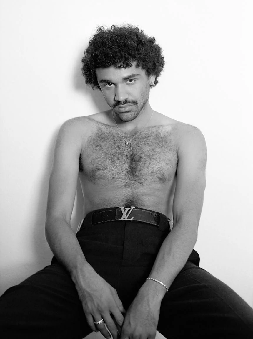 Langston Uibel wearing Louis Vuitton FW26 for LE MILE Magazine photo by Frederik Rügger