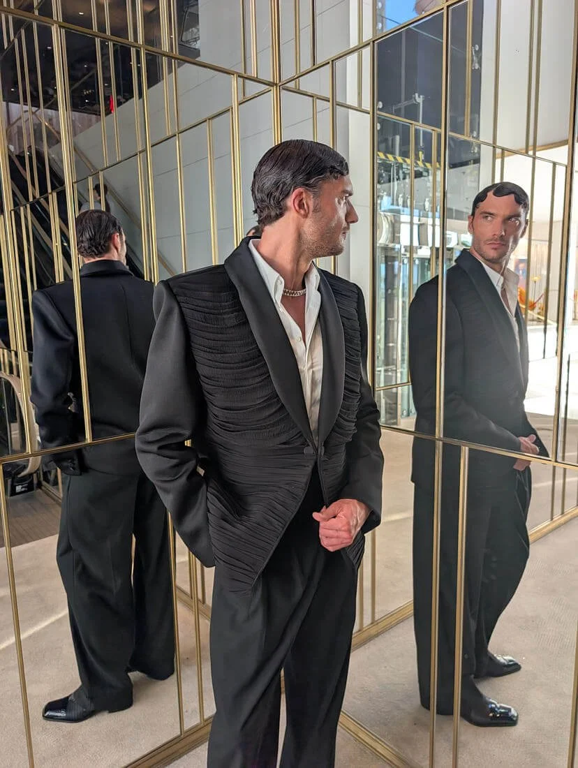 The Personal Edit of Aurelien Muller at Cannes 2026 for Le Mile Magazine. Looking out for any finishing touches before I walk the Cannes red carpet for the first time.