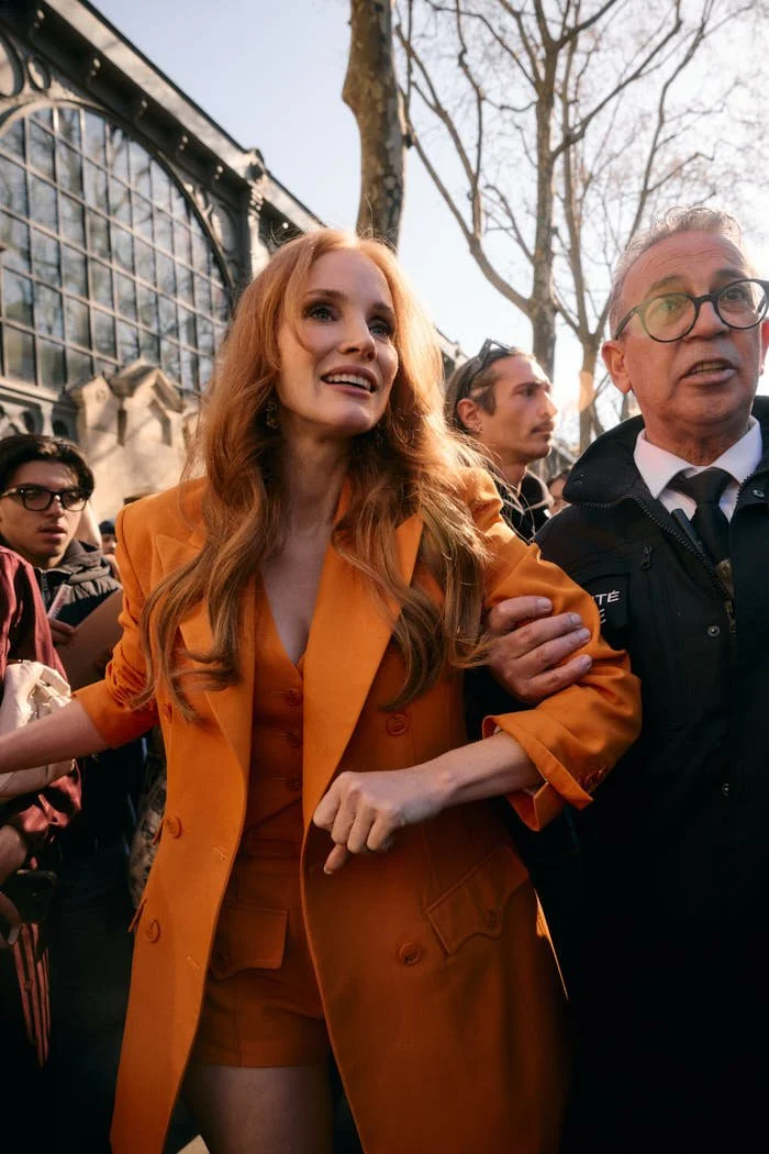 Jessica Chastain Street Style Photography Paris Fashion Week Koby Photography IAN KOBYLANSKI ZIMMERMANN LE MILE Magazine