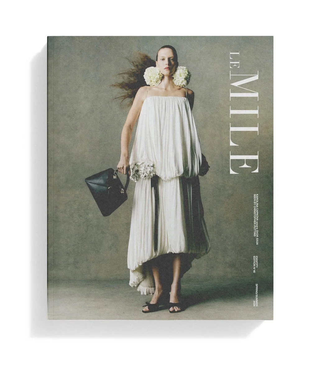 DIOR Spring Summer 2026 editorial for LE MILE Magazine with model Karolina Capkova Photographer Christopher Puttins stylist Dennis Schneider cover