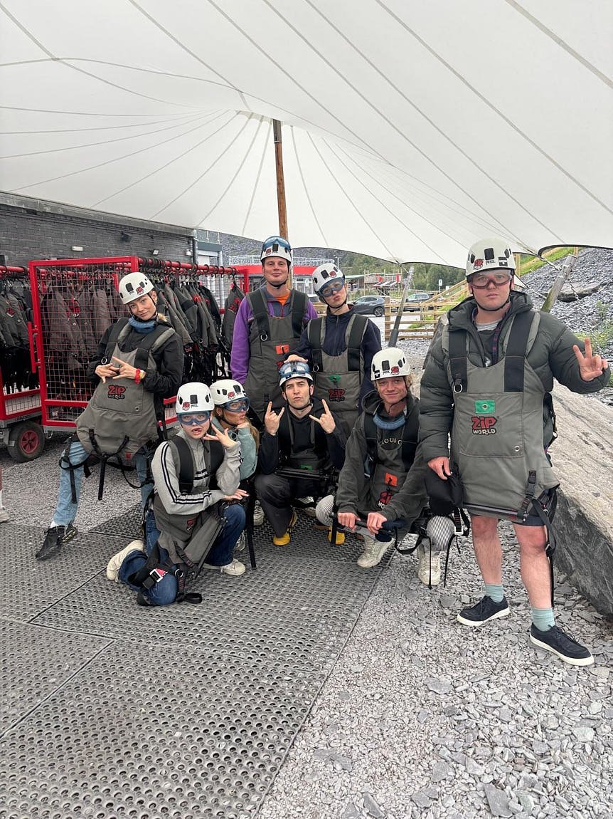 The Personal Edit of Callum Scott Howells Behind the Scenes film Madfabulous for LE MILE Magazine Extra curricular cast + crew trip to Zip World