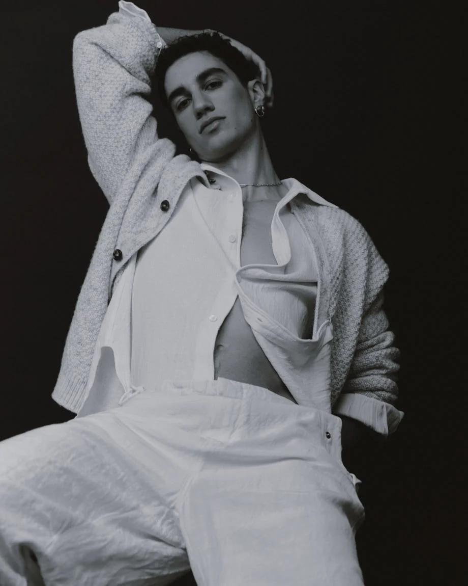 FABIO D'ADDONA for LE MILE Magazine photo by Andrea Cenetiempo wearing a total look by LORO PIANA
