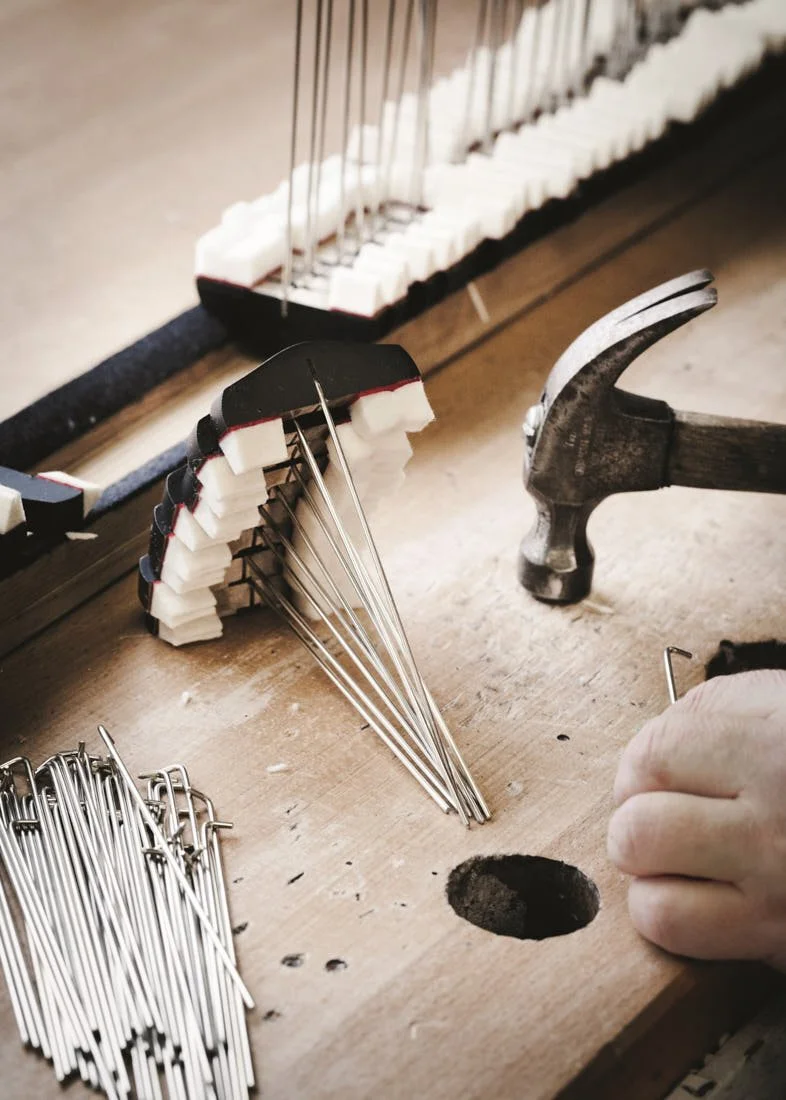 Le Mile Magazine Steinway & Son Straw Marquetry Piano in collaboration with Studio Paelis by Manon Bouvier-Toth