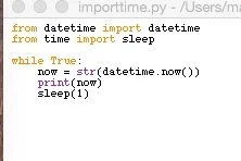 Import Time with Python