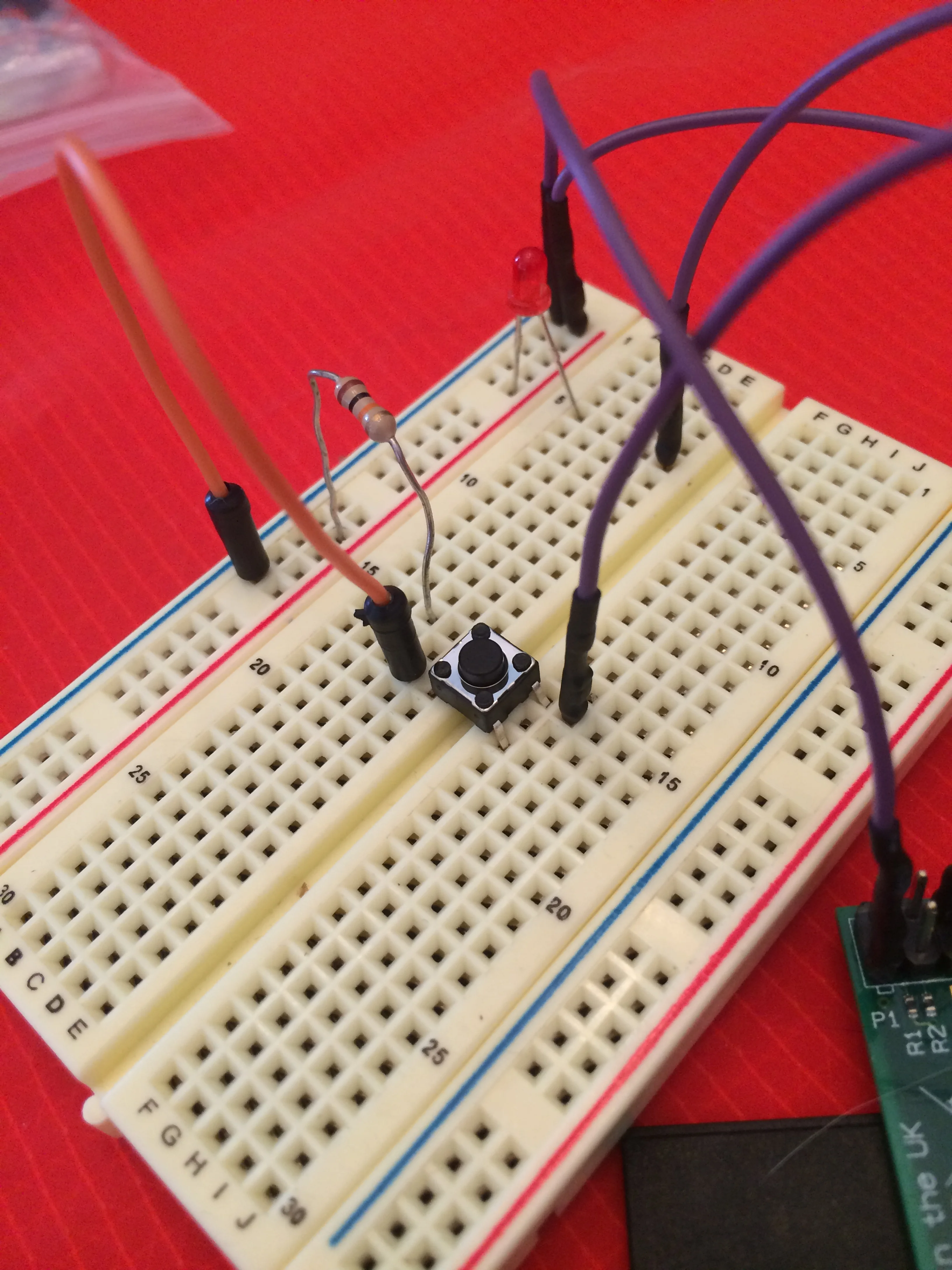 Setting the Raspberry Pi to read input from a button