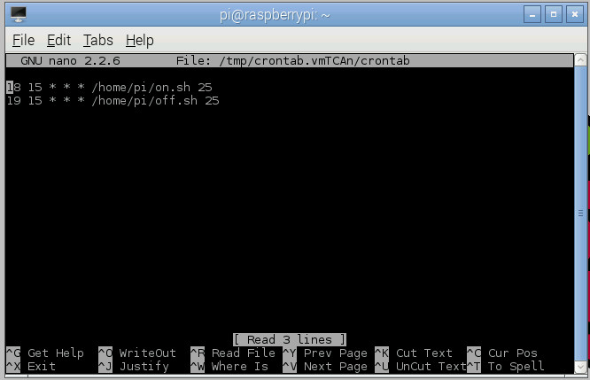 Cron used to run shell scripts at 3:18PM and 3:19PM