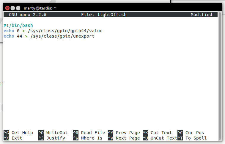 Writing a Shell Script with the Nano Text Editor