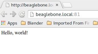 Web browser results