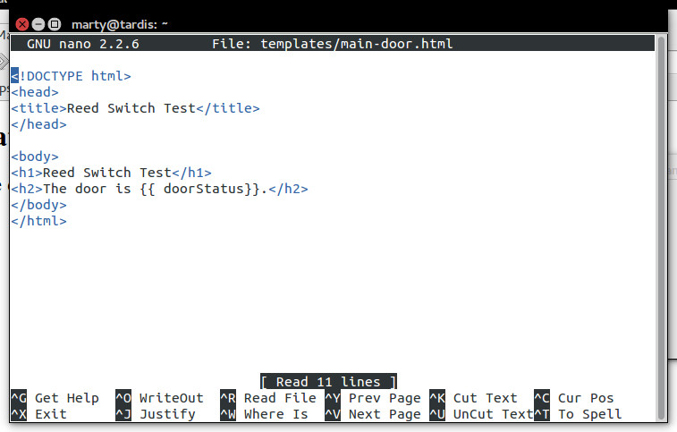 Reed switch template
