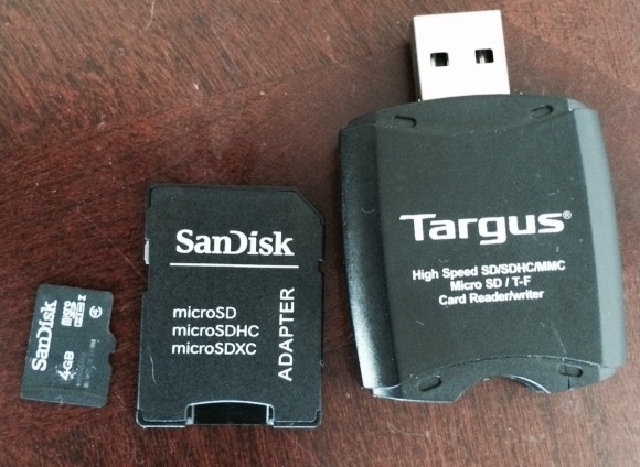 4GB Micro SD Card, Micro SD Card adapter, USB Card Reader