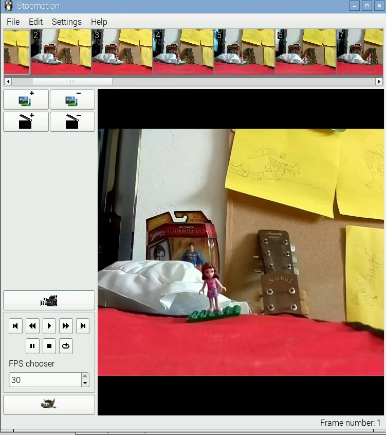 Linux Stopmotion on a Raspberry Pi