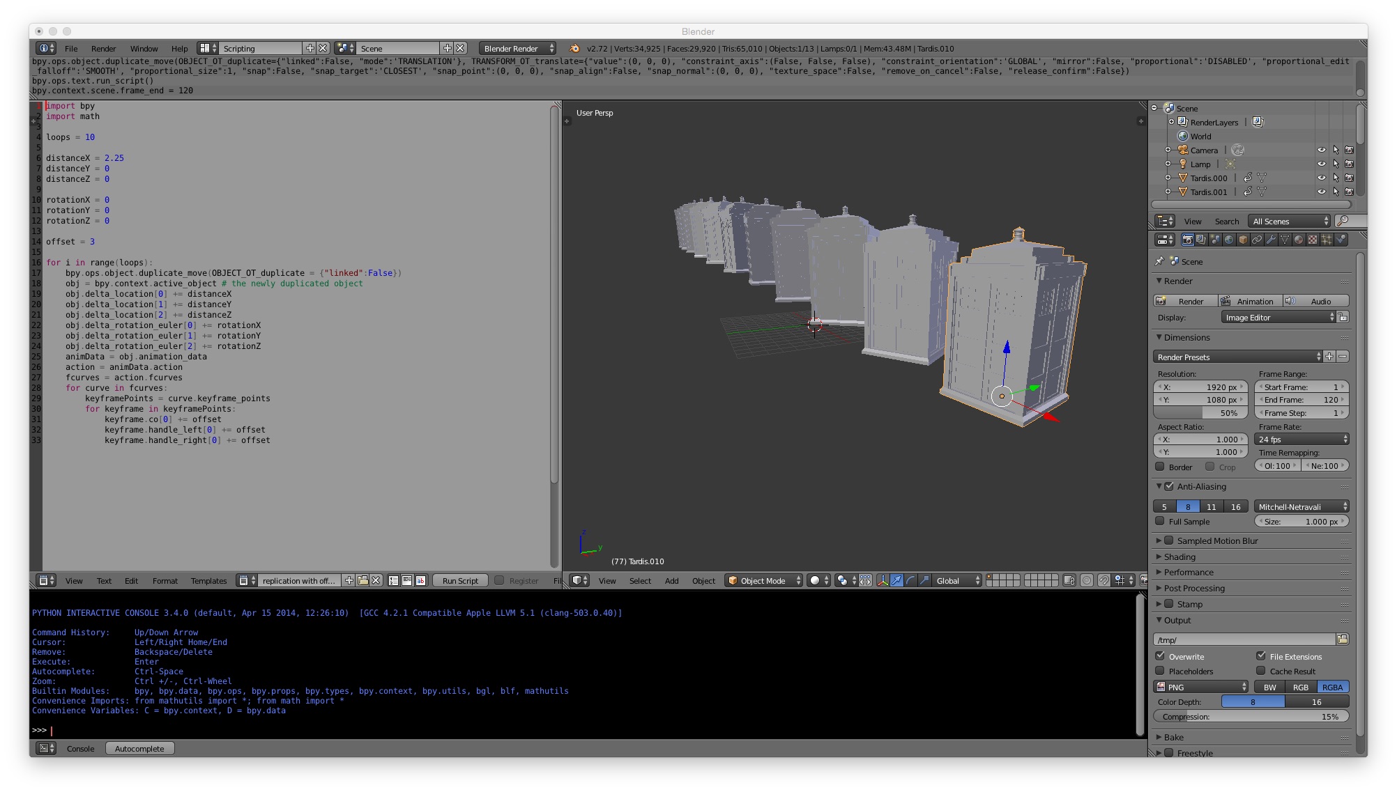 Python and Blender
