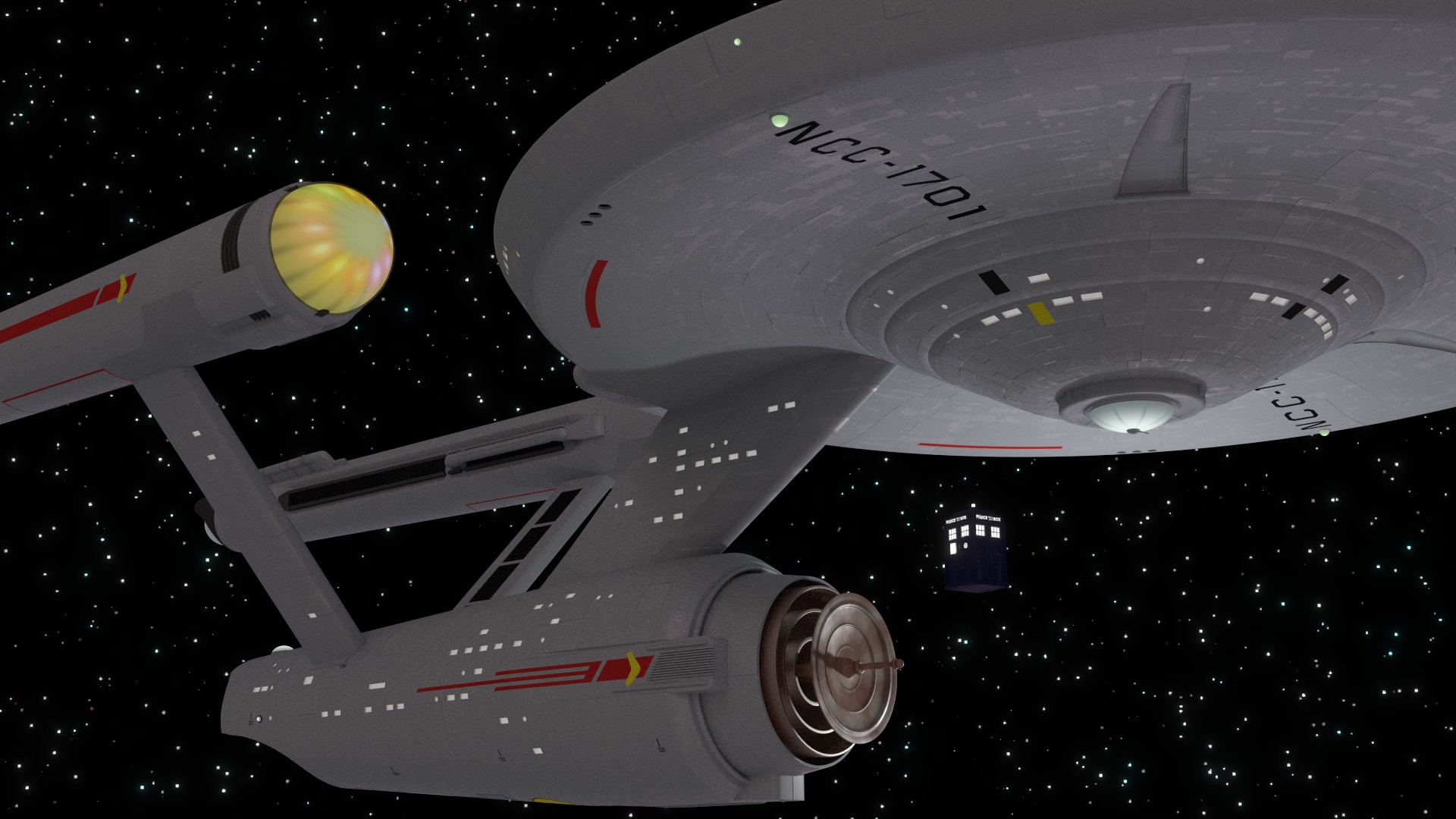 Starship Vs a Police Box