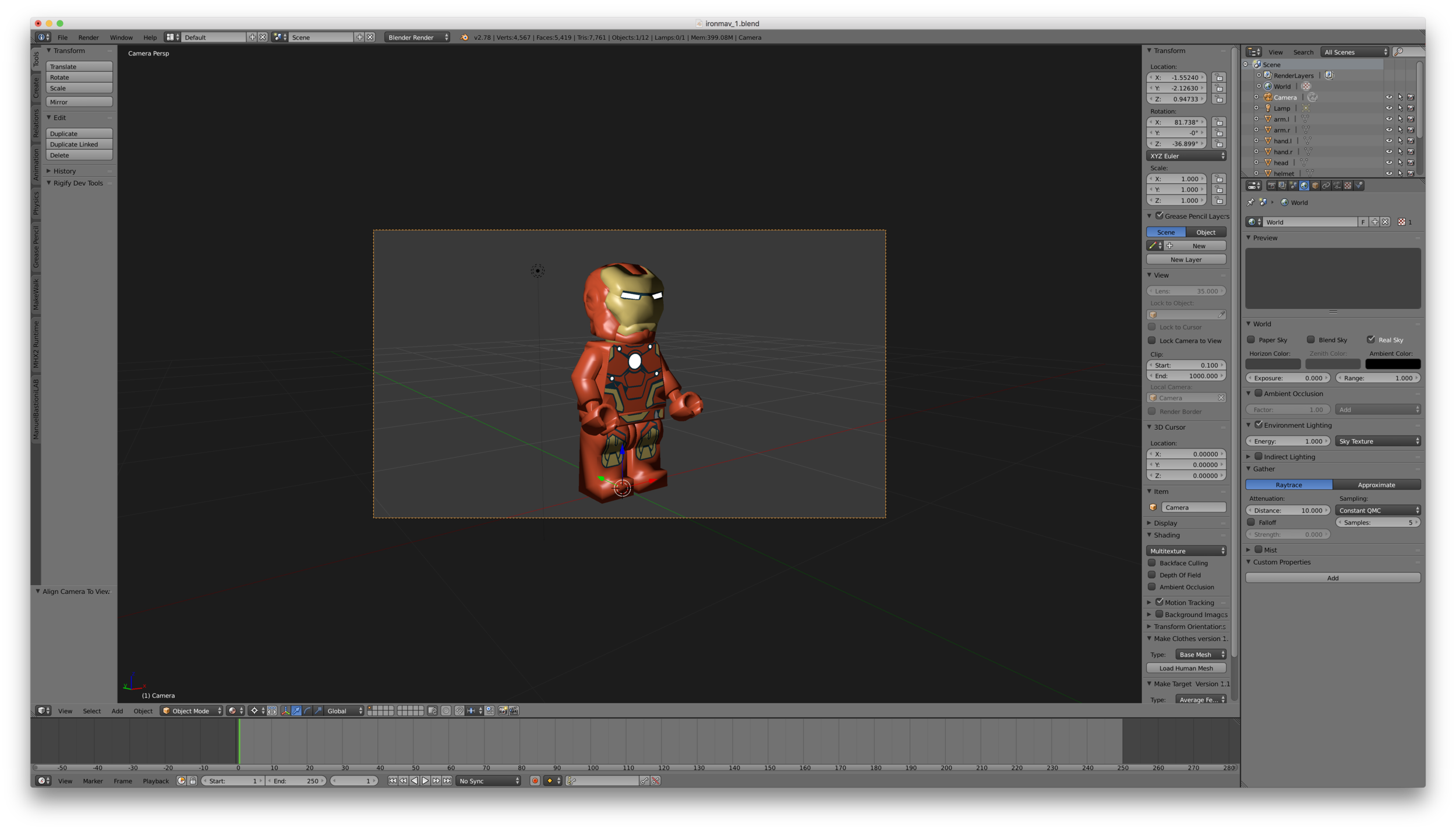 Before Edge Split modifier
