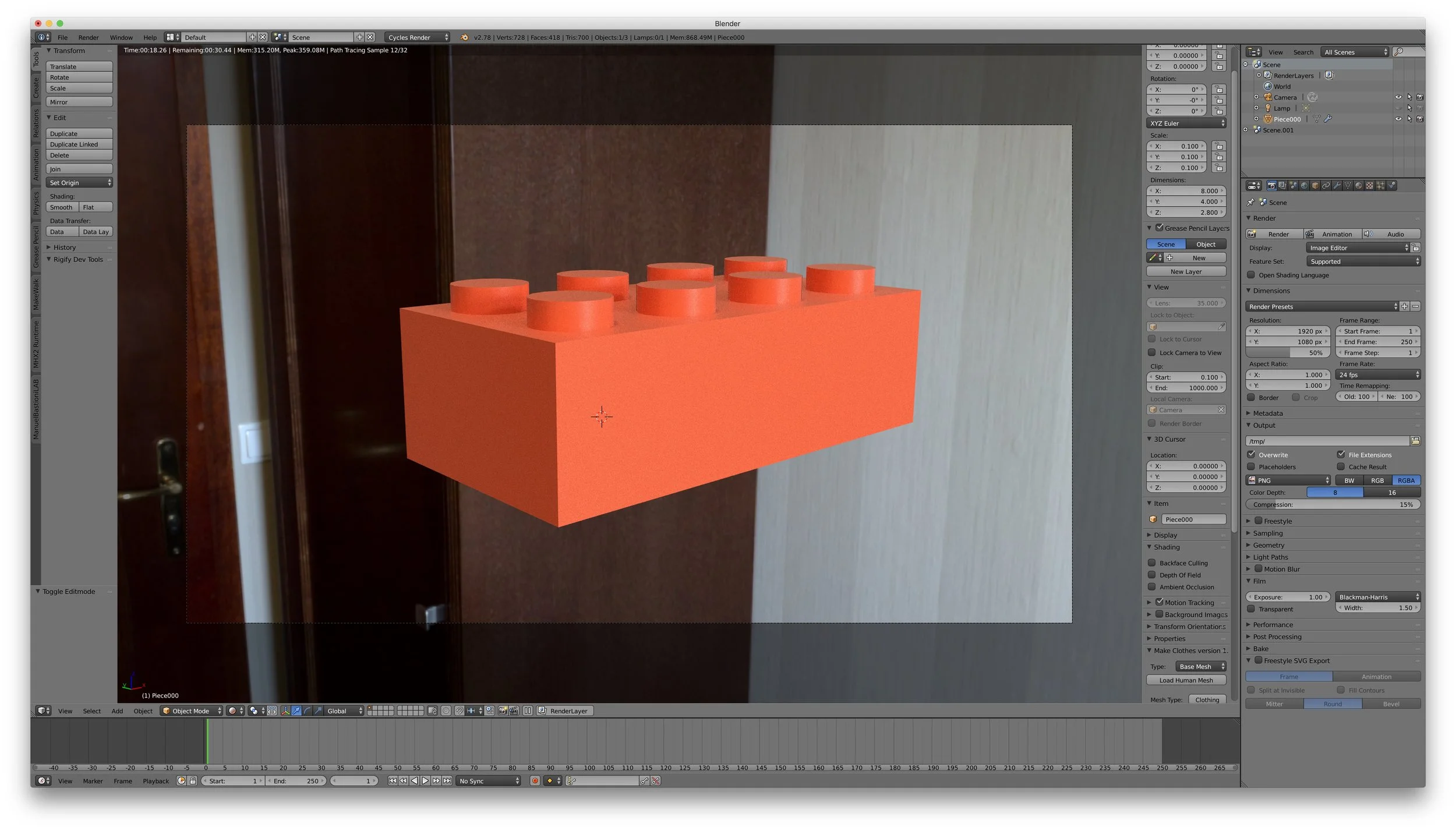 EdgeSplit Modifier applied