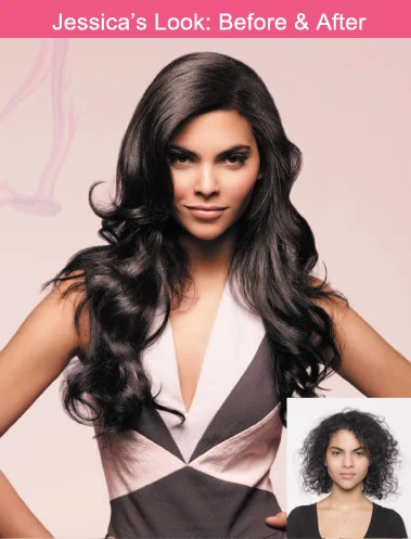  Longer, fuller, hair. 