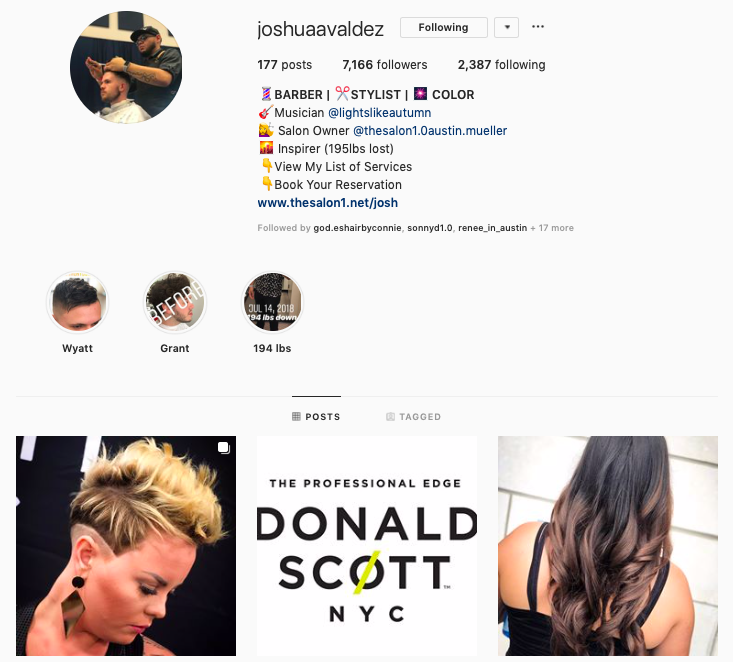 Follow me on Instagram