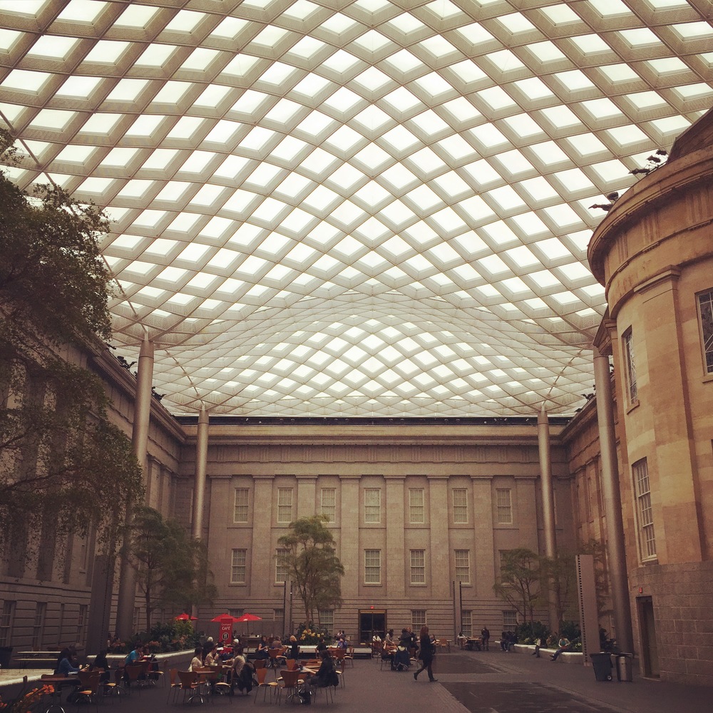  Before hitting the road, my client and I took a spin through the National Portrait Gallery since neither of us had ever been. This is its stunning courtyard, which we agreed would make for a killer party spot.&nbsp; 