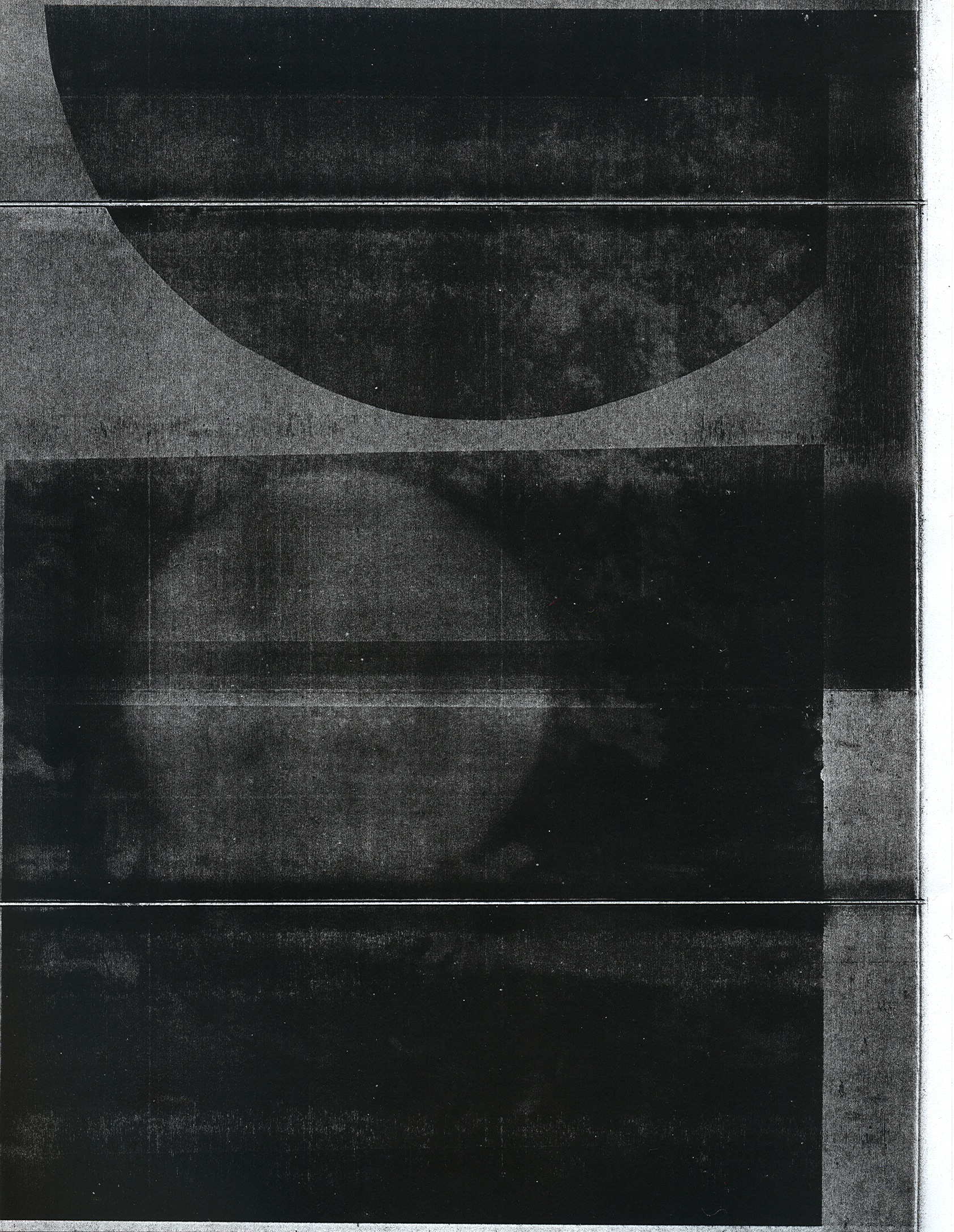   Shivers study 6  unique photocopy 2015 11" x 8 1/2"    