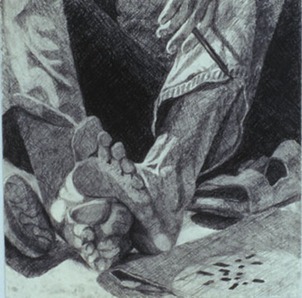  Self Portrait, Charcoal, Introduction to Drawing 