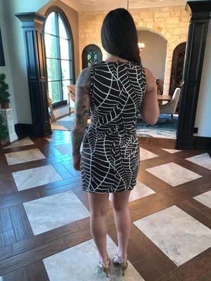 Tory Burch - Brown & White Dress  ALS IN WONDERLAND Foundation