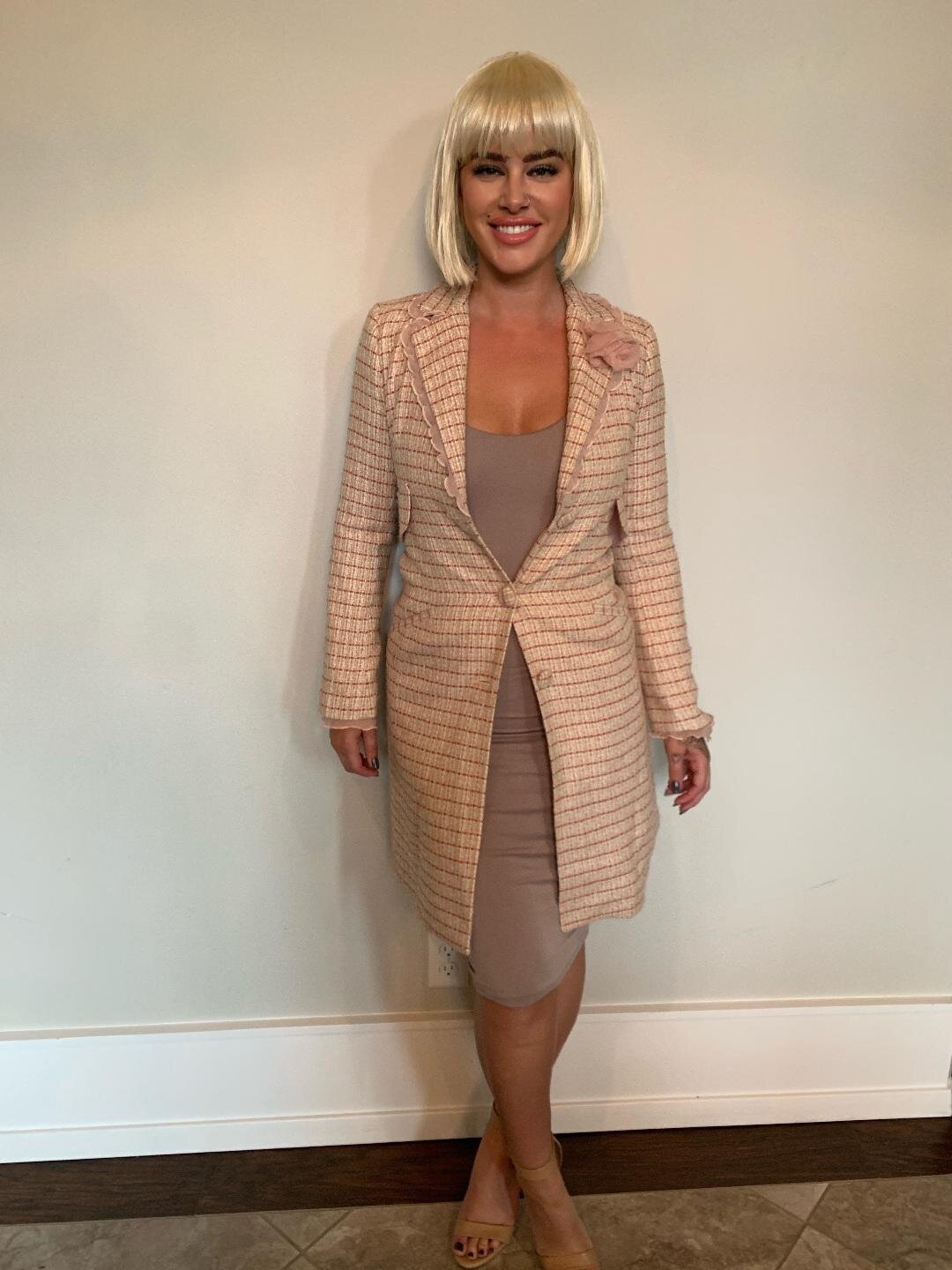 Super Sweet Shelli Segal / Laundry Pink Coat Size 2