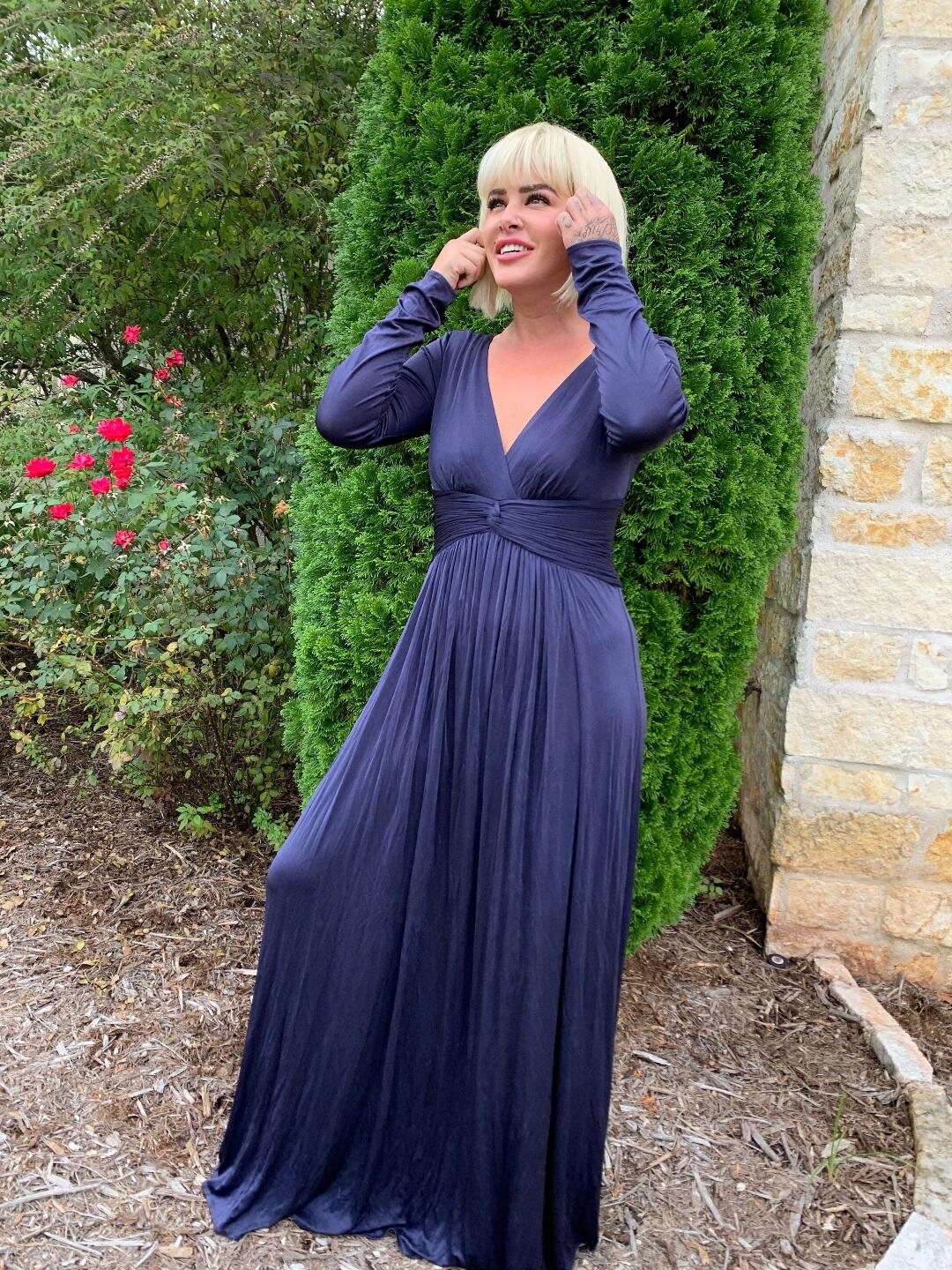 BCBGMAXAZRIA Eve Pleated Dress