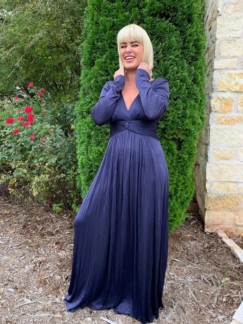 BCBGMAXAZRIA Eve Pleated Dress — ALS IN WONDERLAND Foundation