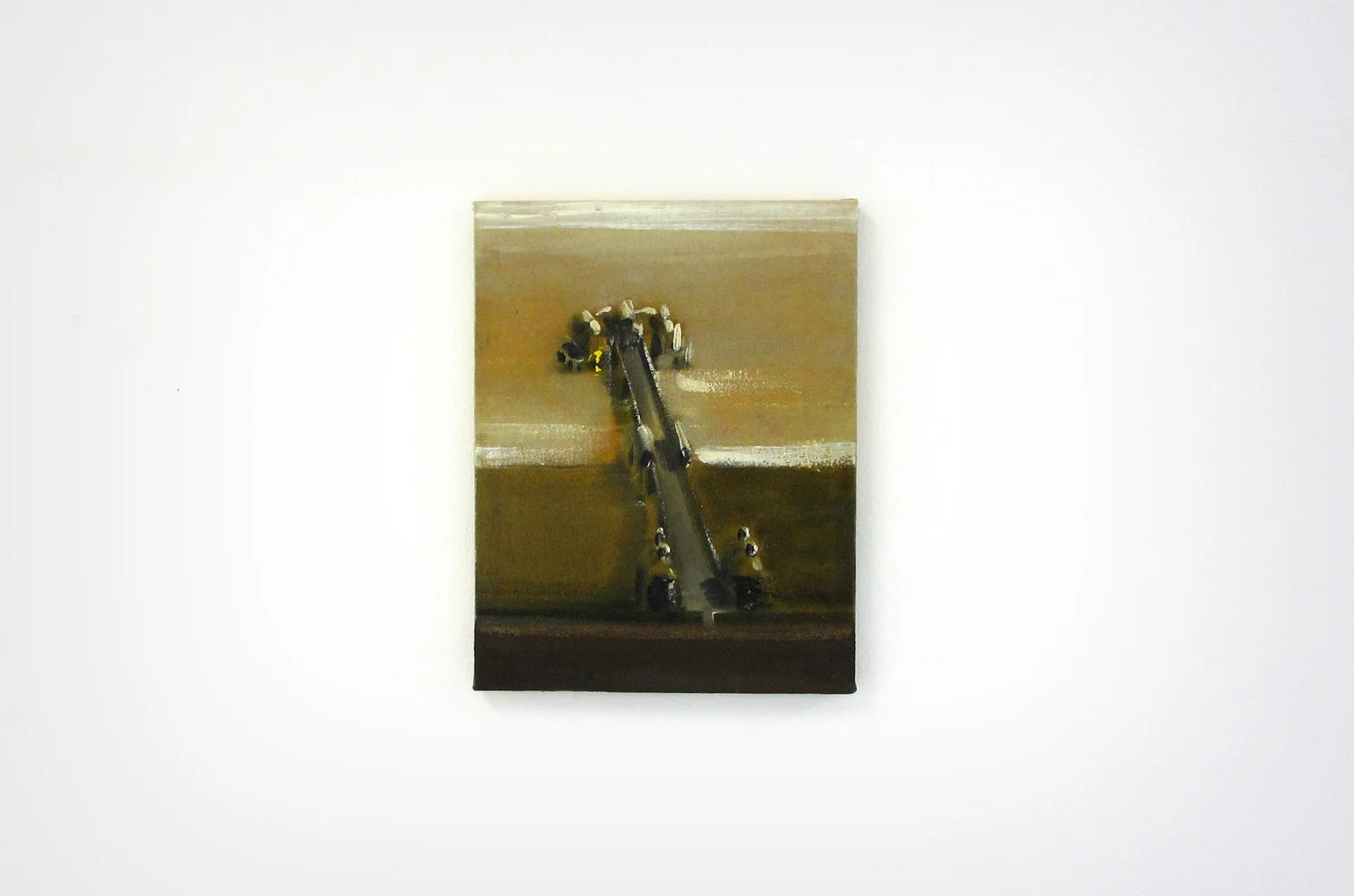 Merlin James, Pier, 2003, acrylic on canvas, 38 x 29 cm, The artist and Kerlin Gallery, Dublin