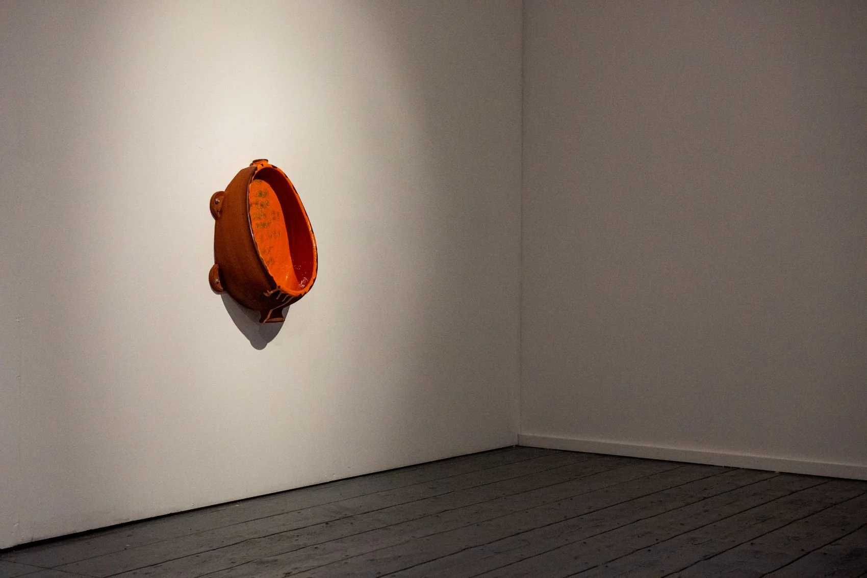   Urinal (So we can be on the same vibe…) , single-fired terracotta, slips, clear glaze 