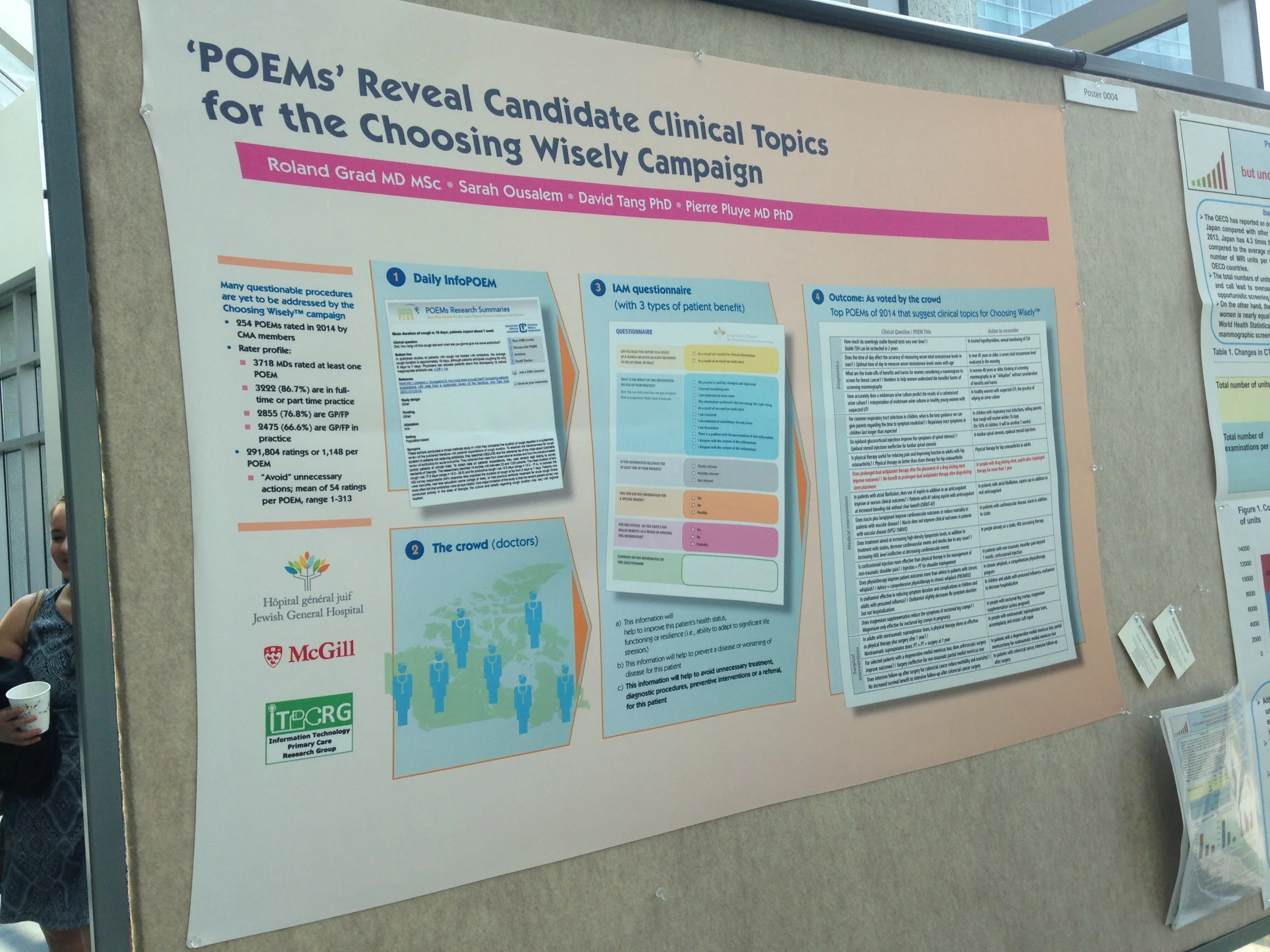 Dr Grad's poster at PODC2015