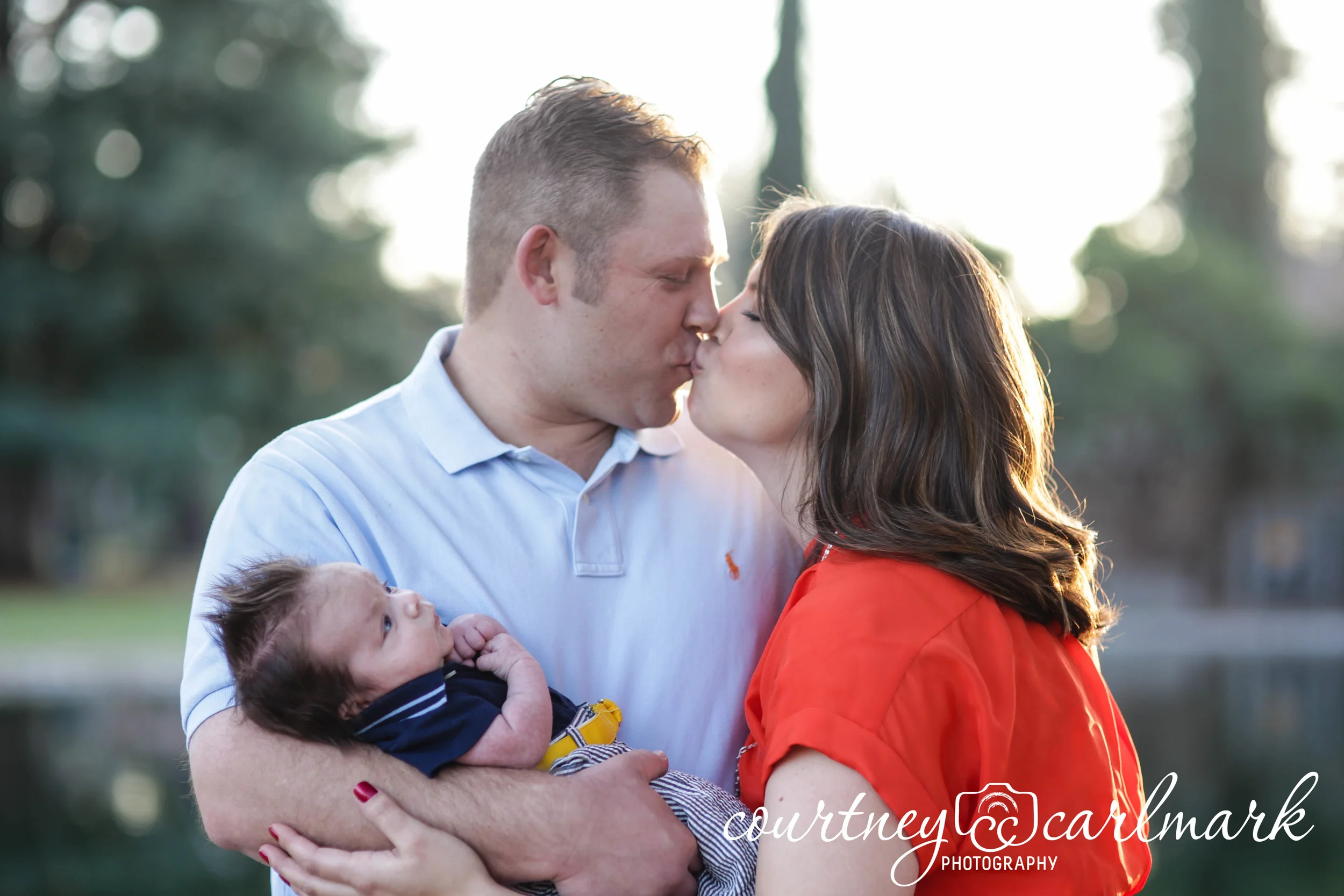 Look at little Trey in awe of his parents :)