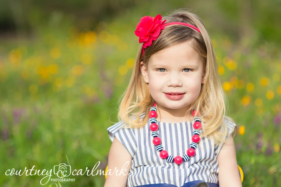 Color, patterns and jewelry are perfect for kid photos!