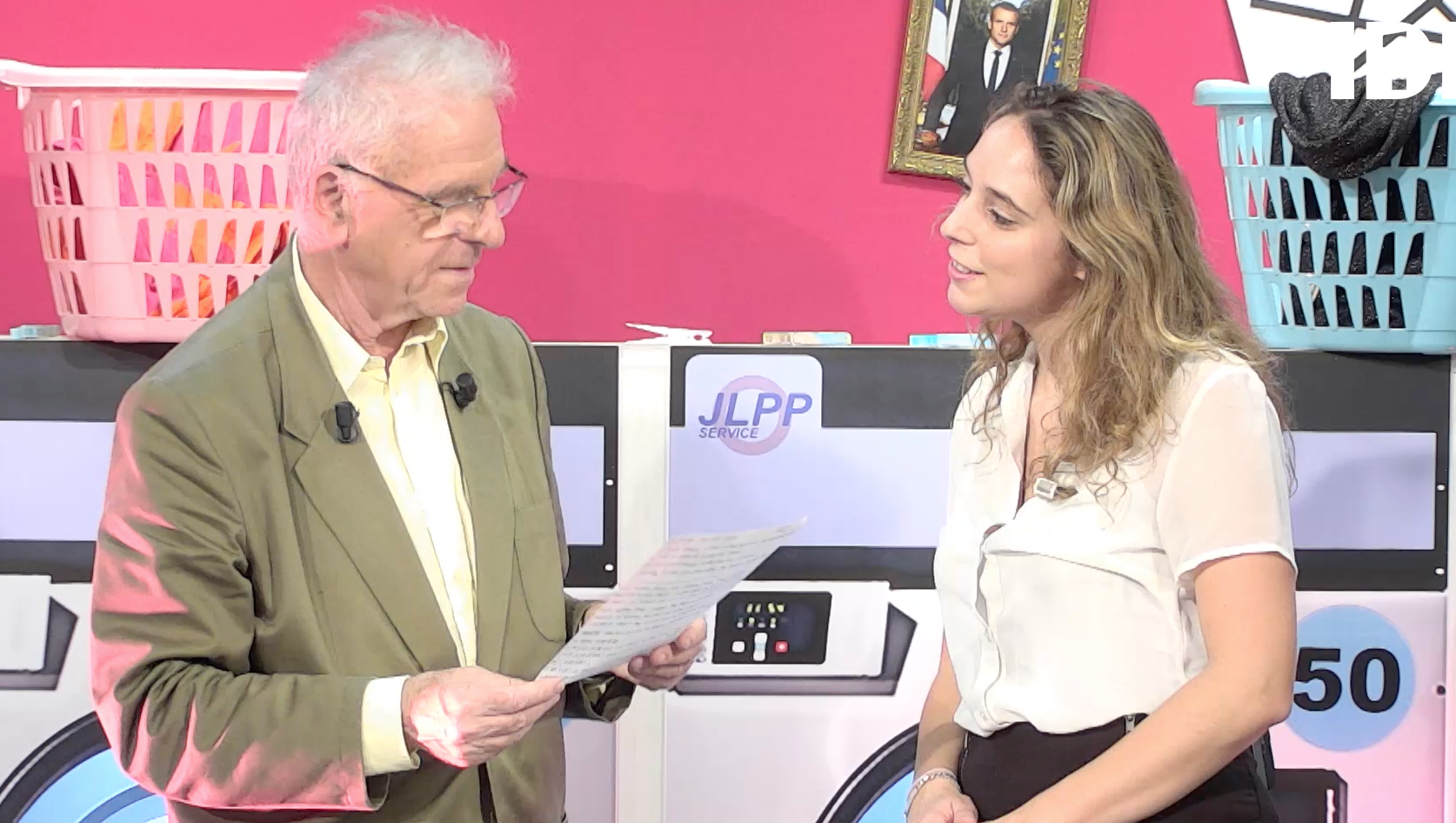 Emission de télévision avec Jacky