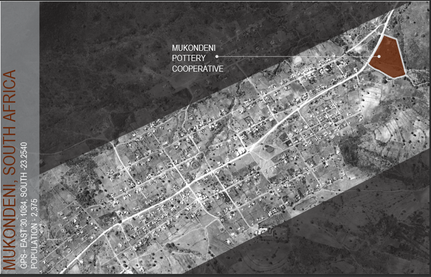   GPS Coordinates for the Mukondeni filter factory relative to Ha-Mashamba (designed by Erin Root).  