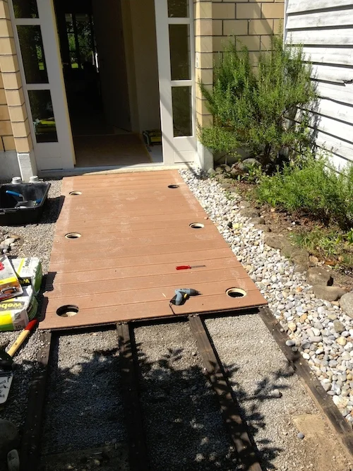 Before - Main entrance path.